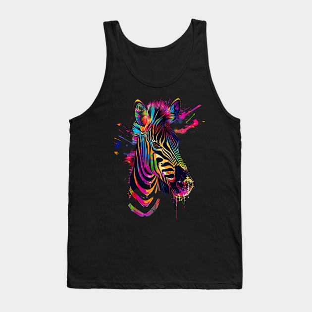 Zebra Jubilant Jaunt Tank Top by HOuseColorFULL